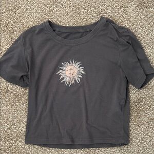 Black Sun Graphic Women's Top